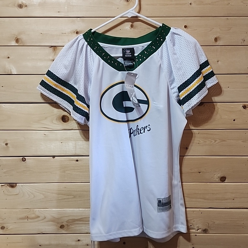 NFL Reebok Greenbay Packers Jersey Women's Size XL NEW
